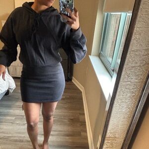 Black Hoodie dress from ASOS